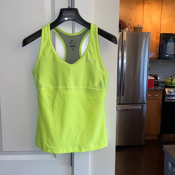 Nike Tops - Neon Nike Dri-Fit Workout Racerback Tank